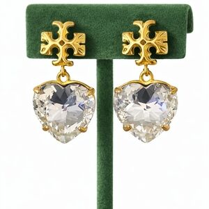 ✨️Tory Burch Roxanne Heart Drop Earrings✨️